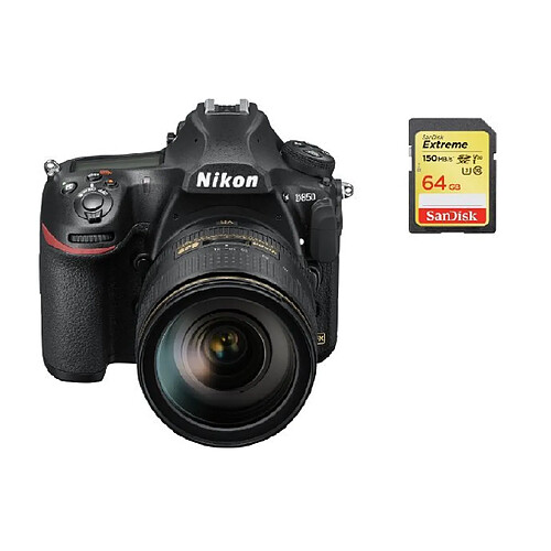 NIKON D850 KIT AF-S 24-120MM F4G ED VR + 64GB SD card