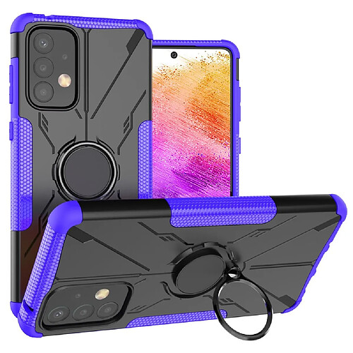 Coque en TPU anti-chocs avec béquille pour votre Samsung Galaxy A73 5G - violet