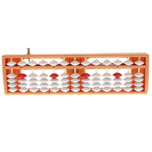 13 tiges 5 perles en plastique abacus arithmétique math nombre comptage jouet orange