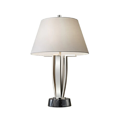 Elstead Lighting Lampe de table Silvershore Acier doux Nickel poli