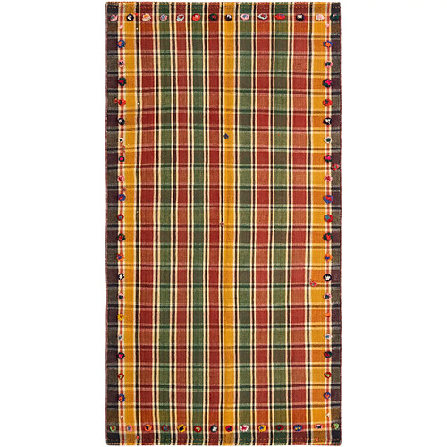 Vidal Tapis de laine 236x122 rouge Jajim