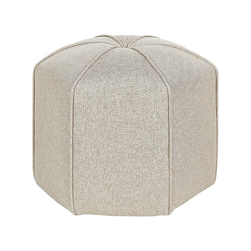 Beliani Pouf WISHEK Beige