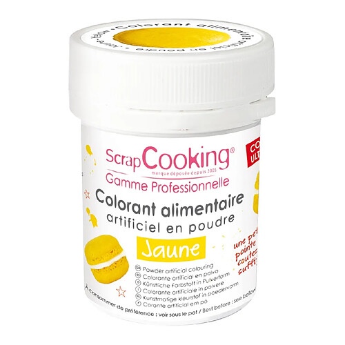 Colorant alimentaire (artificiel) Jaune - Scrapcooking