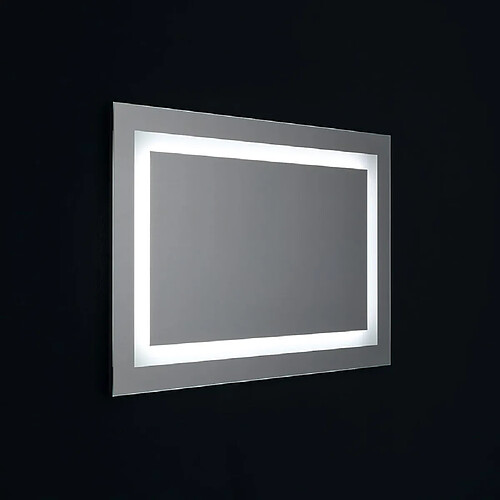 Kiamami Valentina MIROIR POUR SALLE DE BAIN 90X60 AVEC LED RÉVERSIBLE + ALLUMAGE TOUCH