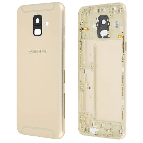 Avizar Cache batterie Samsung Galaxy A6 Coque arrière - Doré