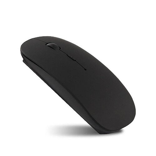 Souris sans fil Bluetooth rechargeable noire pour ordinateur portable, souris de jeu silencieuse