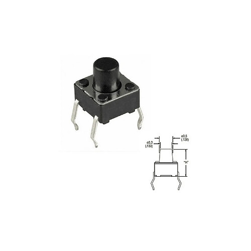 BOUTON POUSSOIR MICRO HAUT DU BOUTON 3.5