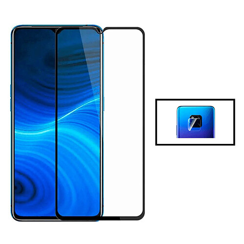 PHONECARE Kit Film Caméra Arrière + Verre Trempé 5D Full Cover pour Huawei Mate 20X 5G - Transparent / Noir