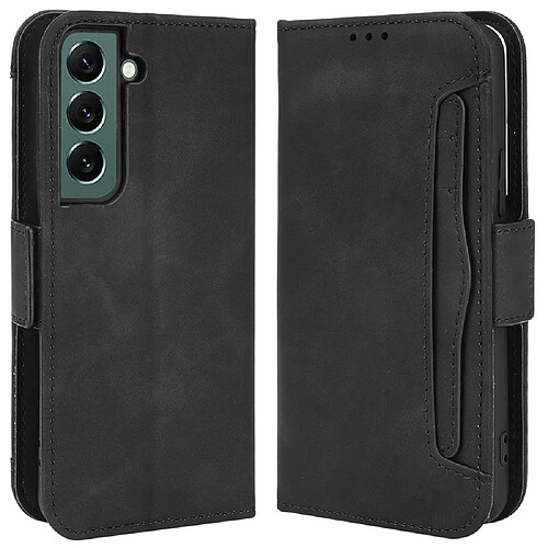 Etui en PU avec support et porte-cartes noir pour votre Samsung Galaxy S22 Plus 5G