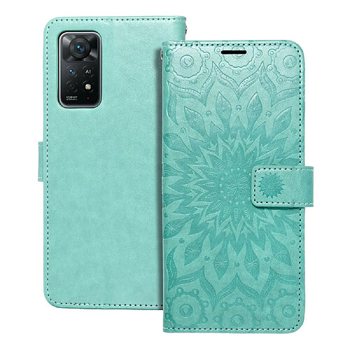 Ozzzo etui forcell mezzo book pour xiaomi redmi note 11 pro / 11 pro 5g mandala vert