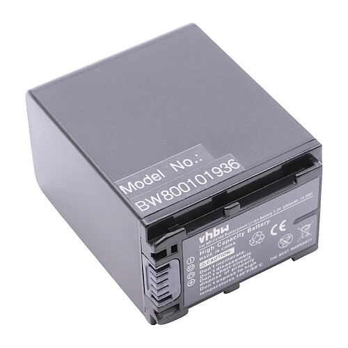 Vhbw Batterie Li-Ion pour SONY DCR-SX15, DCR-SX15E, DCR-SX45 etc, remplace les réf. NP-FV90 / NP-FV100 - avec info-puce et contrôle de l'état de charge