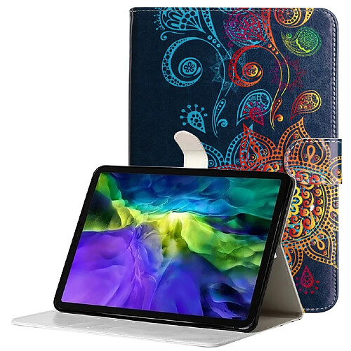 Etui en PU avec support Fleur totémique pour votre iPad mini (2021)