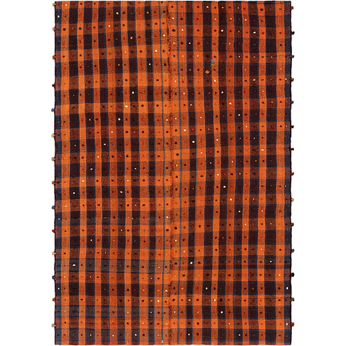 Vidal Tapis de laine 232x160 orange Jajim