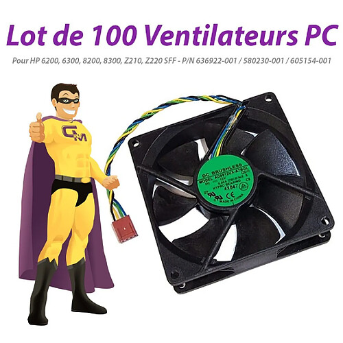 Lot x100 Ventilateurs PC HP 636922-001 580230-001 605154-001 6300 8300 Z220 SFF · Occasion