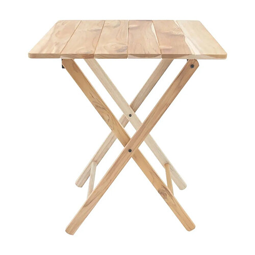 Tramontina Table de jardin pliante en teck FSC 60 x 60 cm.