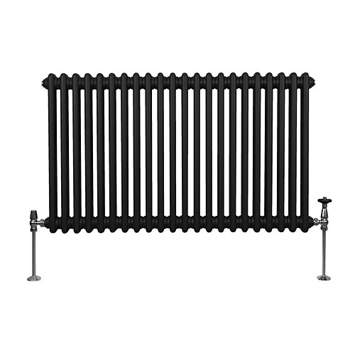 Monstershop Radiateur Traditionnel à Double Colonne – 600 x 1012 mm – Noir