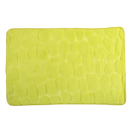 MSV Tapis de bain Microfibre Galet Mousse 40x60cm Vert