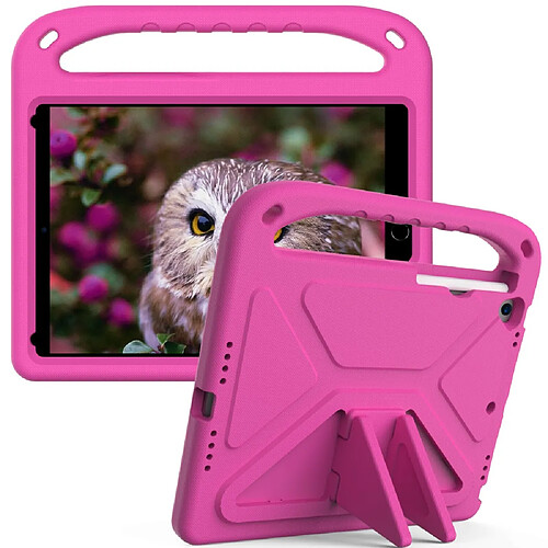 Coque en TPU antichoc, avec béquille rose pour votre Apple iPad Air 10.5 pouces (2019)/iPad Pro 10.5 pouces (2017)