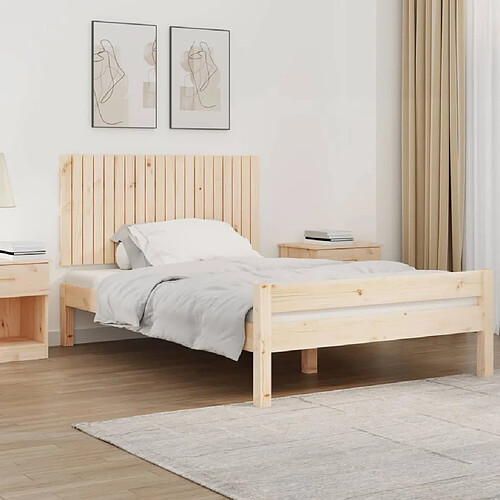 Maison Chic Tête de lit scandinave pour lit adulte,Meuble de chambre murale 127,5x3x60 cm Bois massif de pin -MN90895