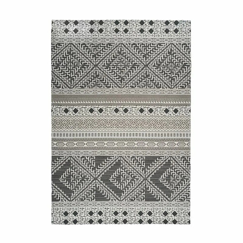 Paris Prix Tapis d'Extérieur Ethnique Yoga Taupe & Crème 80 x 150 cm