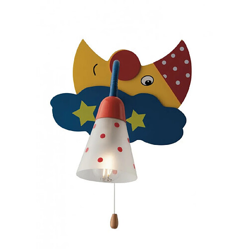 Fan Europe Applique enfant 1 ampoule Métal,acrylique Multicouleur