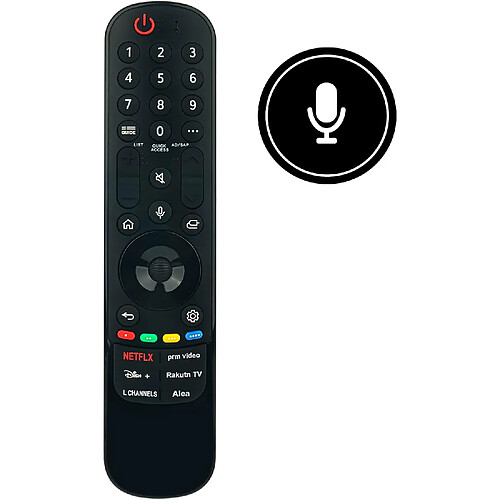 SANAG Mr23Ga Akb76043103 Telecommande De Remplacement Pour Lg Tv 2018 Oled W8,E8,C8,B8,43Qned75R 43Qned75Sra,43Ur73003La,43Ur78006,43Ur80003Lj,43Ur8050Psb,43Ur8050Psb.Aau,43Ur8050Psb.Aaufljd,43Ur81003Lj