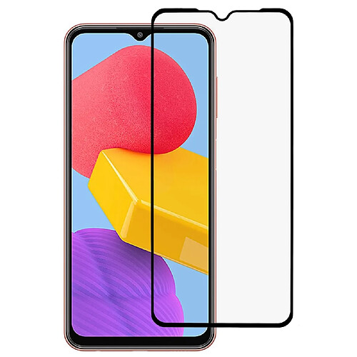 Protecteur écran en verre trempé impression sur soie, anti-explosion, colle intégrale, anti-rayures pour votre Samsung Galaxy M13 4G - transparent