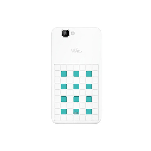 Wiko coque Ultra Slim blanche à damier perforée d'origine pour Wiko Rainbow