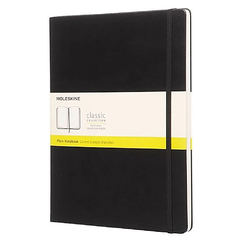 Carnet Moleskine rigide 19 x 25 cm ivoire uni 192 pages