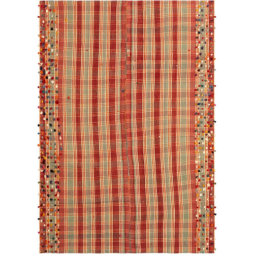 Vidal Tapis de laine 210x146 rouge Jajim