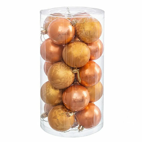 BigBuy Christmas Boules de Noël Argent Plastique 6 x 6 x 6 cm (12 Unités)