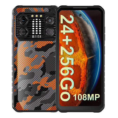 IIIF150 B2 Pro Smartphone Orange-24(12+12)Go 256Go 6.78" DUAL SIM 4G Android 13 10000mAh(30W) -349g