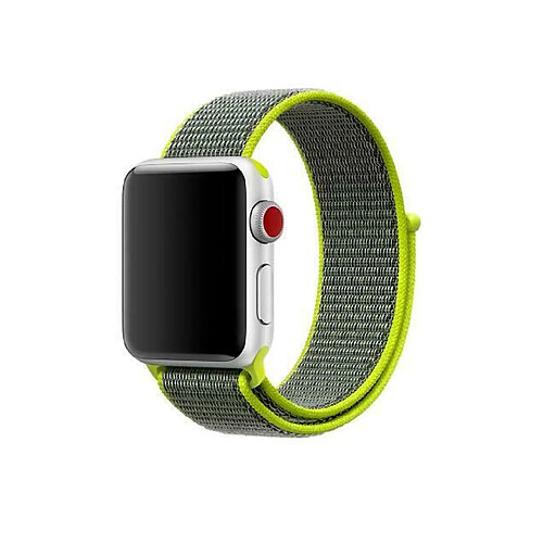 PHONECARE Bracelet NylonSense pour Apple Watch Series 8 Aluminum - 41mm - Vert Florescente