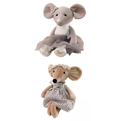 2-4pc Beaux Jouets En Peluche Souris En Peluche Animaux Poupées Jouets Cadeaux Style E F