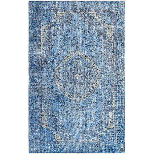 Vidal Tapis de laine 254x163 Bleu Ultra Vintage