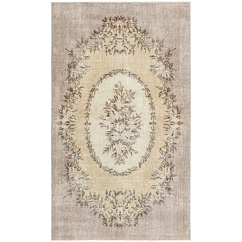 Vidal Tapis de laine 201x114 brun Ultra Vintage