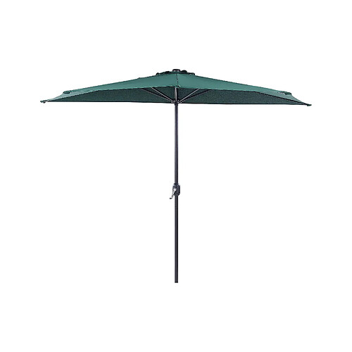 Beliani Parasol de jardin semi-circulaire 270 cm vert GALATI