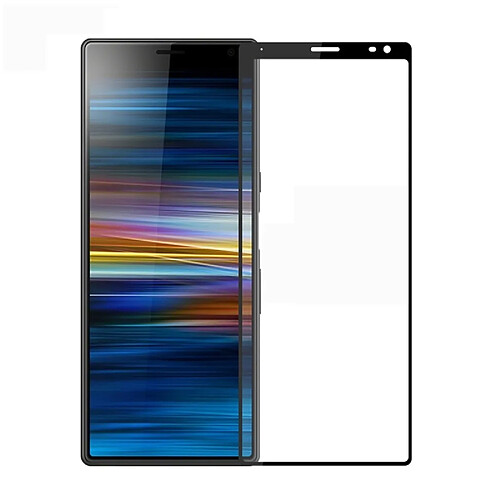 Wewoo Film de verre trempé plein écran 9H 2.5D pour Sony Xperia 10 Plus (Noir)