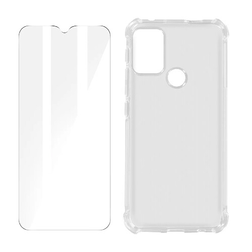 Avizar Pack Protection Motorola Moto G50 Coque Souple et Verre Trempé transparent