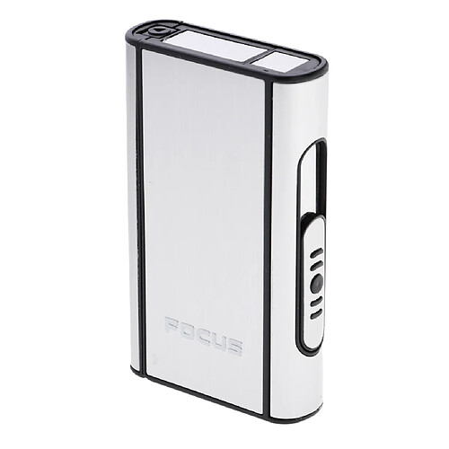 Etui de transport pour cigarette avec poche pour Hold 10, taille standard, argent