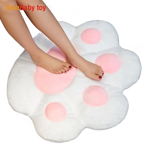 Universal (Blanc) 1 PC INS Nouvel Oreiller PAW Coussin de siège animal Remplissage Petite Peluche Canapé Intérieur Chaise Maison Décoration Hiver Enfants Cadeaux | Oreiller de luxe