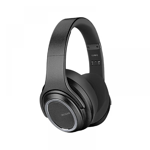 General Casque Bluetooth sur l'oreille, casque stéréo pliable léger sans fil et filaire avec micro, contrôle du volume, casque Bluetooth 5.0 pour voyage/tablette/PC(noir)