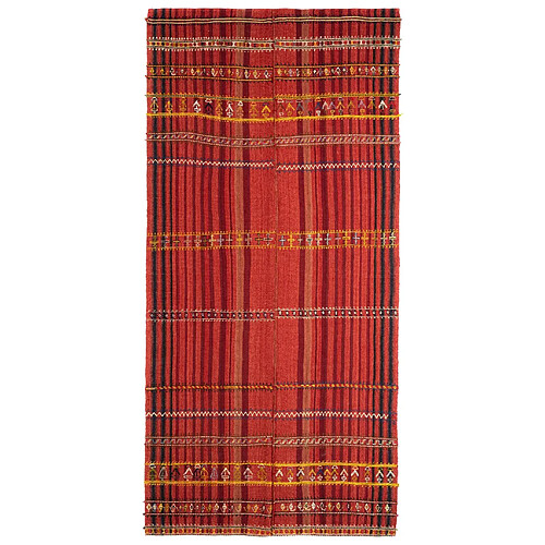 Vidal Tapis de laine 345x164 rouge Jajim