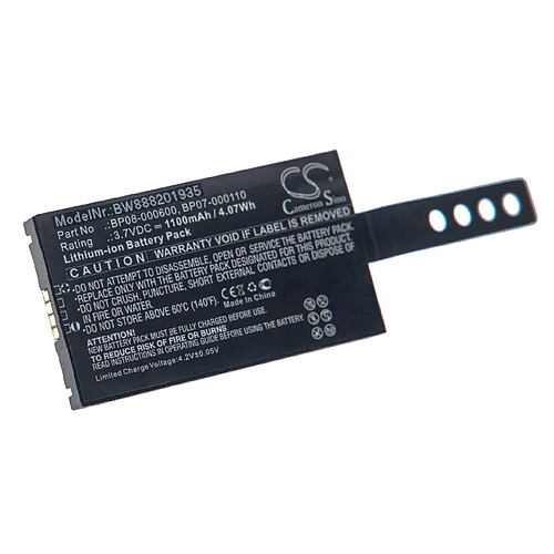 vhbw batterie compatible avec Datalogic Memor NFP scanner de code-barres POS (1100mAh, 3,7V, Li-ion)