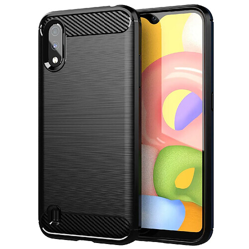 Cadorabo Coque Samsung Galaxy A01 Etui en Noir