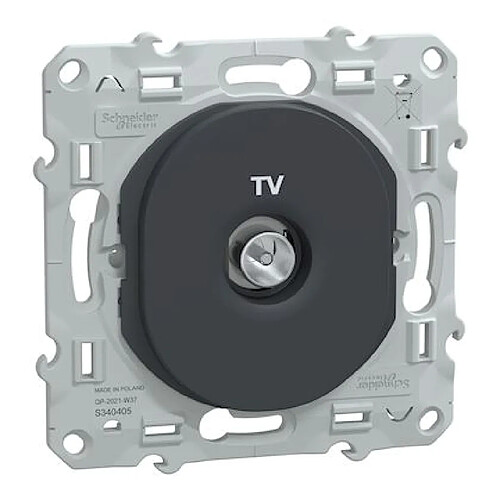 prise - tv - anthracite - schneider electric s340405