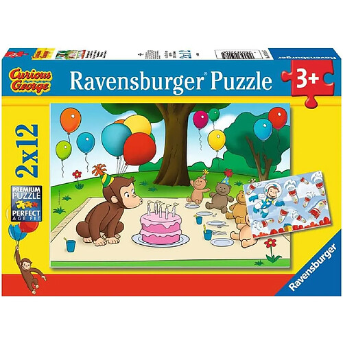 Ravensburger - 05018 - Puzzle - George - 2 x 12 Pièces