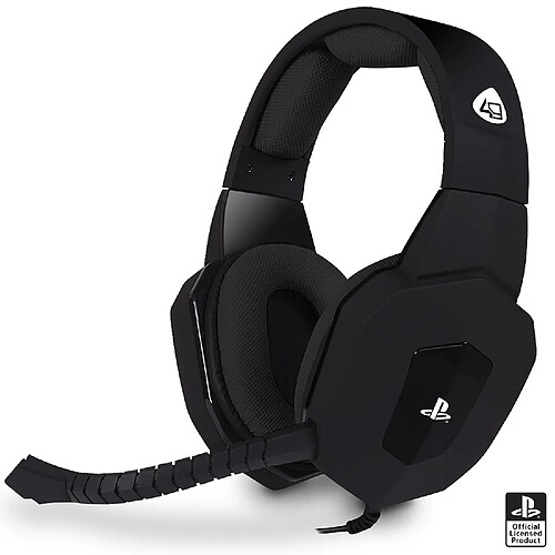 Casque audio gamer stéréo Playstation 4Gamers PRO4-80 Noir soft touch sous Licence Officielle pour PS4 et PS5