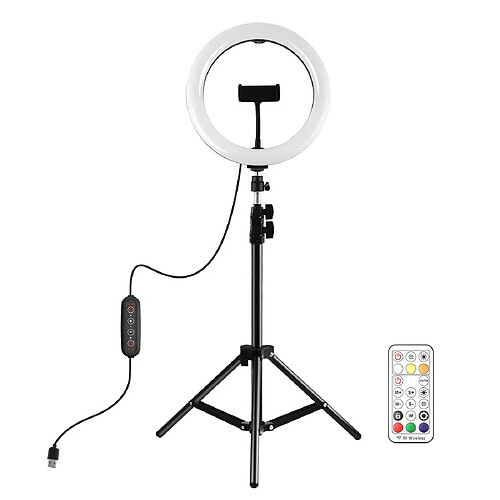 Yonis Ring Light LED 26cm Avec Trépied et Télécommande