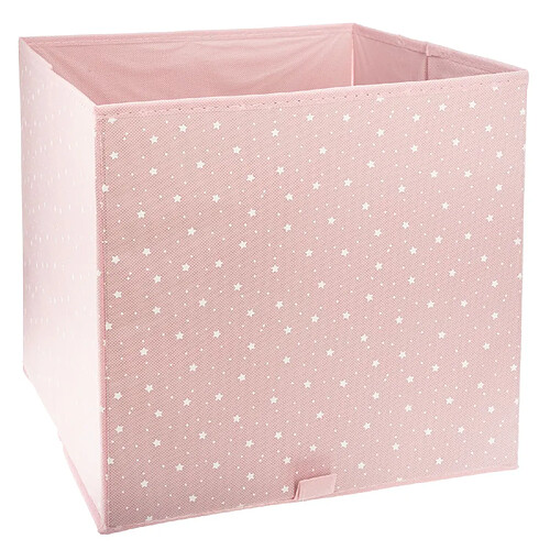 Atmosphera, Createur D'Interieur Bac de rangement étoile - Rose - 29 x 29 cm.